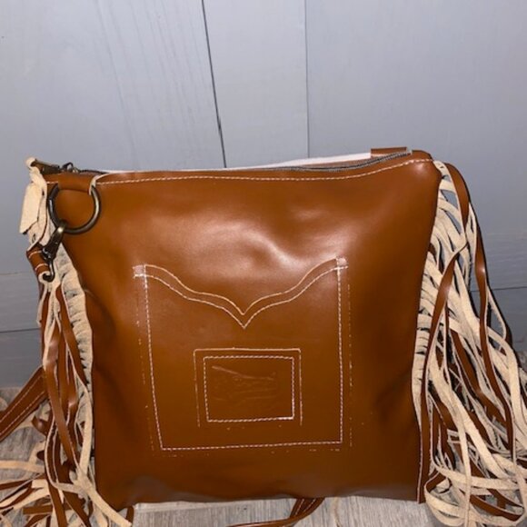 Brand New Cowhide and Leather Dancing Cactus Wynonia Handbag - Picture 2 of 3